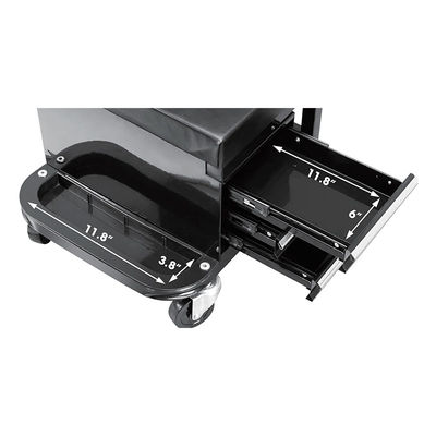 Rolling Mechanic Seat: 300LBS Load, 3 Drawers, Tray+Bottle Holder for Vehicle/Equipment Repair