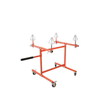 WheelMaster Paint Stand: Holds 4 Alloy Wheels, Rotatable, Adjustable Height (for Auto Painting/Repair)