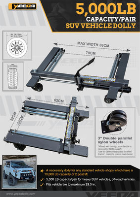 Workshop SUV Vehicle Dolly, 5,000LB Capacity, Easy Movement
