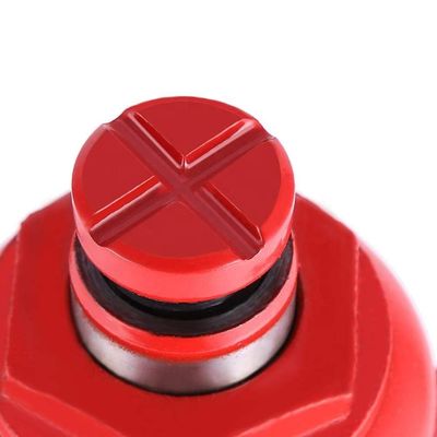 Red 20Ton Pneumatic Hydraulic Bottle Jack With Ram Saddle