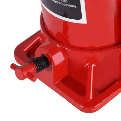 Red 20Ton Pneumatic Hydraulic Bottle Jack With Ram Saddle